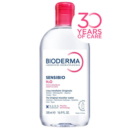 Bioderma Sensibio H2O Soothing Micellar Water Cleanser 500ml - Gentle Care for Sensitive Skin-Auzzi Store