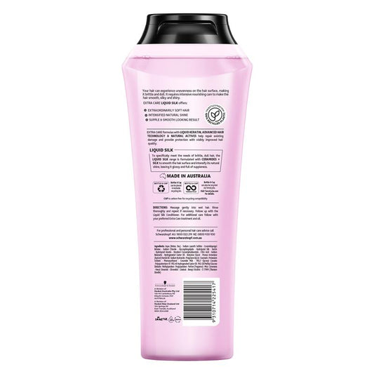 Schwarzkopf Extra Care Liquid Silk Shampoo 400ml - Shine & Smooth – view 2