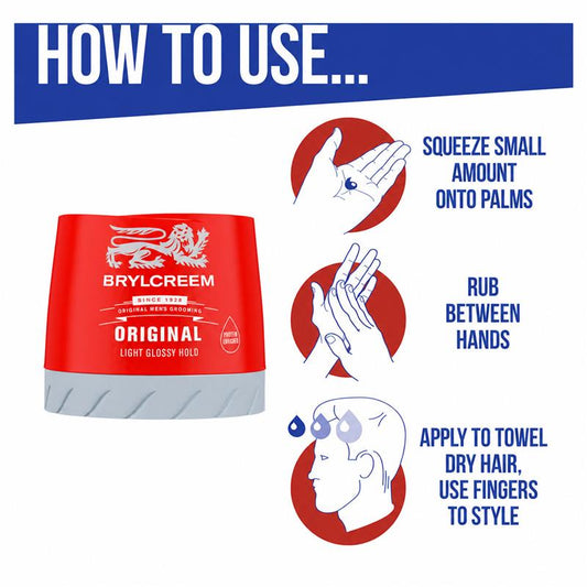 BRYLCREEM Protein Enriched Hair Cream 150ml - Style with Confidence – view 2 - Auzzistore