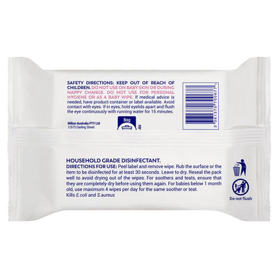 Milton Antibacterial Surface Wipes - 30 Pack for Quick Clean-Ups