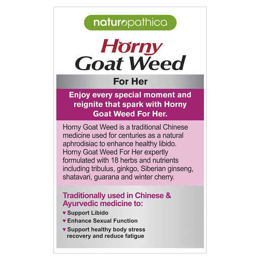 Naturopathica Horny Goat Weed For Her 50 Tablets - Enhance Libido Naturally-Auzzi Store