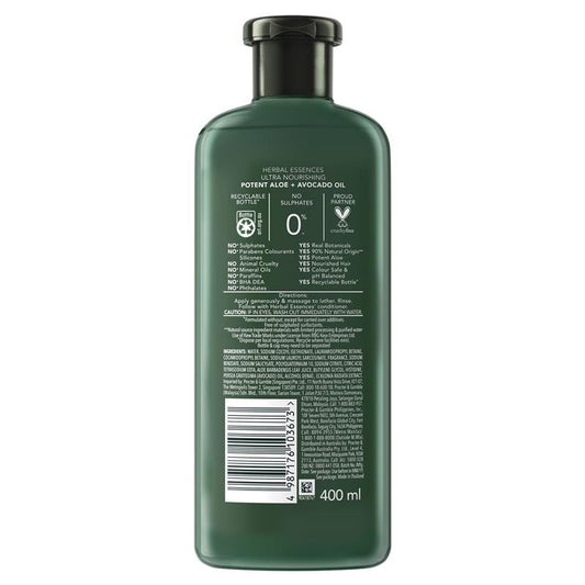 Herbal Essences Bio Renew Potent Aloe + Avocado Oil Shampoo 400ml - Nourish Your Hair Naturally – view 2