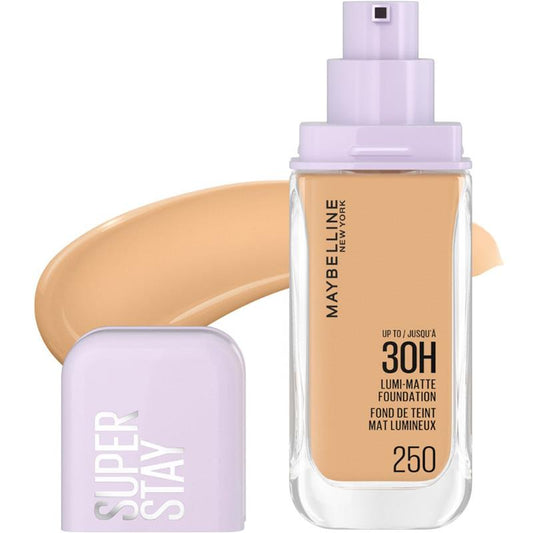 Maybelline Superstay Lumi Matte Foundation 250 - Long-Lasting Buildable Coverage - Auzzistore