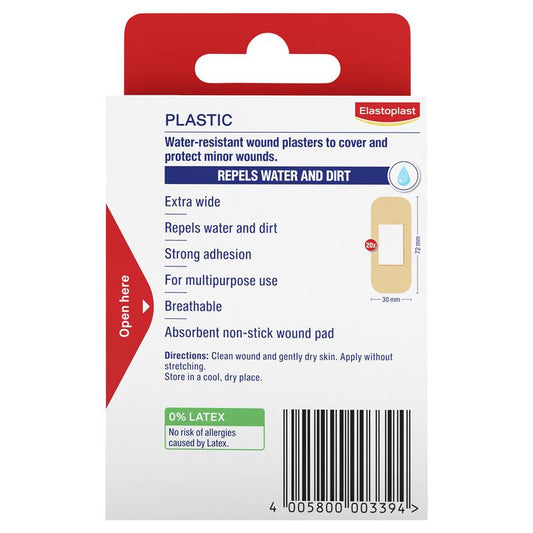 Elastoplast Extra Wide Plastic Strips - 20 Pack-Auzzi Store