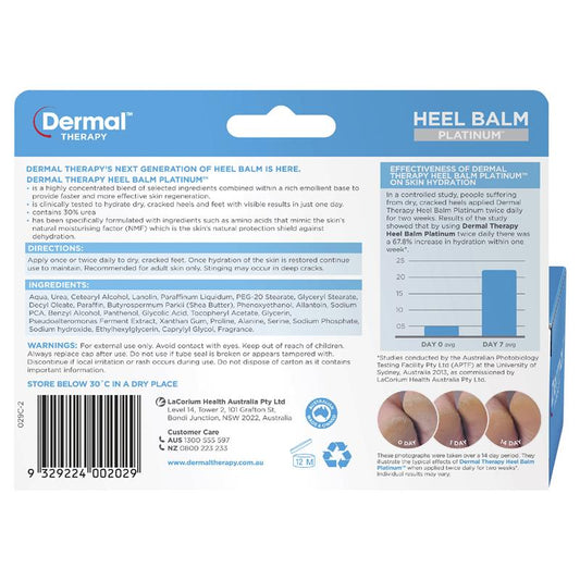 Dermal Therapy Heel Balm Platinum 125g - 30% Urea for Dry Cracked Heels – view 2