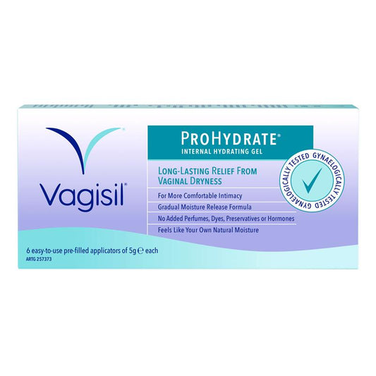 Vagisil ProHydrate Internal Hydrating Gel - 6 x 5g | Alleviate Vaginal Dryness-Auzzi Store
