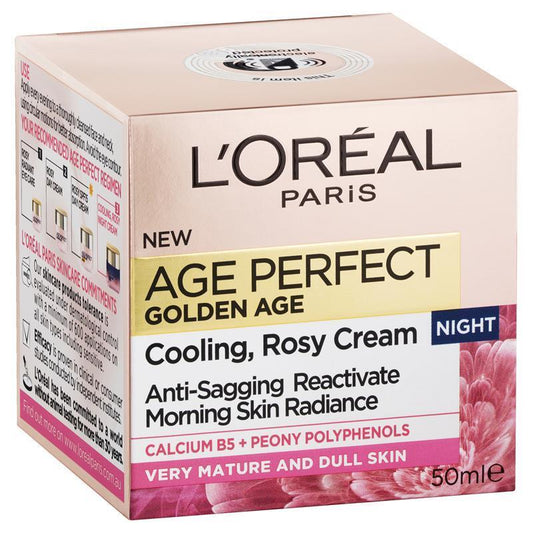 L'Oreal Paris Golden Age Re-Densifying Night Cream 50ml - Revitalize Mature Skin-Auzzi Store