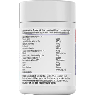 Nutra-Life Super B Plus B-Complex, Energy & Stress Support, 60 Caps