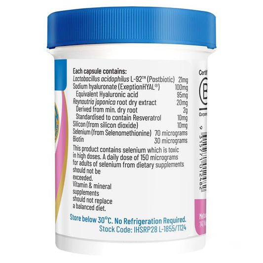 Inner Health Skin Rejuvenate Postbiotic 28 Capsules - Revitalize Your Skin from Within