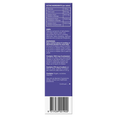 Hydralyte Electrolyte Effervescent Tablets - Passionfruit Punch Flavor (20 Tablets)