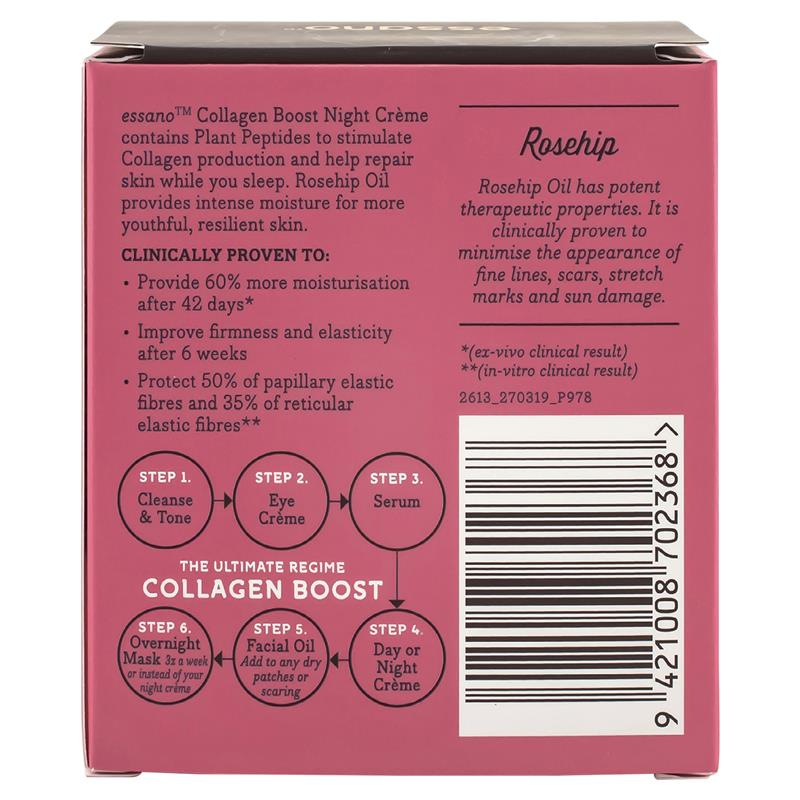 Essano Collagen Boost Night Cream 50ml - Revitalize Your Skin Overnight - Auzzi Store