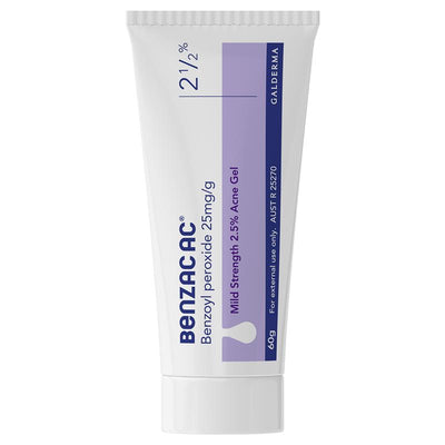 Benzac AC Gel 2.5% - 60g (Mild Strength Acne Treatment)