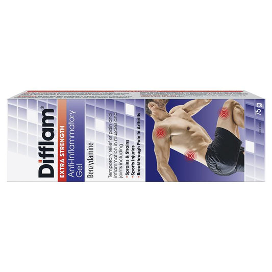 Difflam Extra Strength Anti-Inflammatory Gel 5% - 75g-Auzzi Store