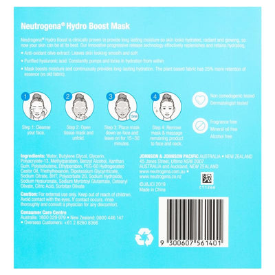 Neutrogena Hydro Boost Hyaluronic Acid Mask 5 Pack - Ultimate Hydration for Radiant Skin