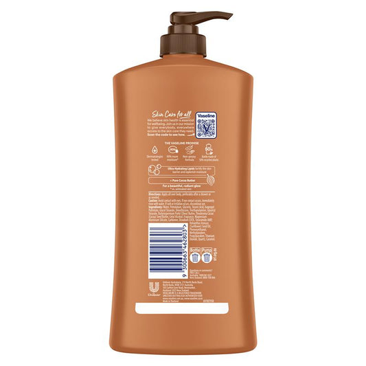 Vaseline Intensive Care Body Lotion Cocoa Glow 750ml - Deep Moisturizing-Auzzi Store
