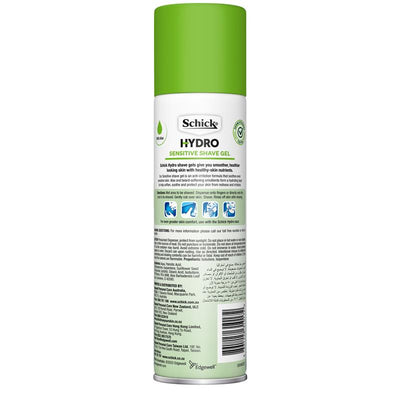 Schick Hydro Sensitive Shave Gel 198g - Hypoallergenic, Dermatologist Tested