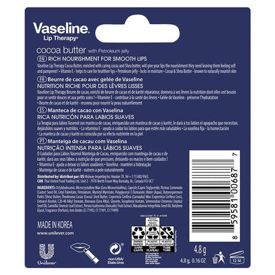 Vaseline Lip Balm Cocoa Butter Stick - 4.8g