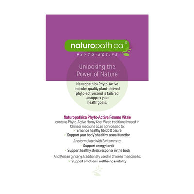 Naturopathica Horny Goat Weed For Her 50 Tablets - Enhance Libido Naturally