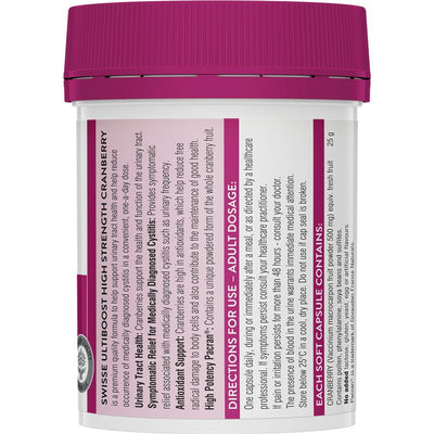 Swisse Ultiboost PACRAN® Cranberry Capsules 90 – Urinary Tract Support
