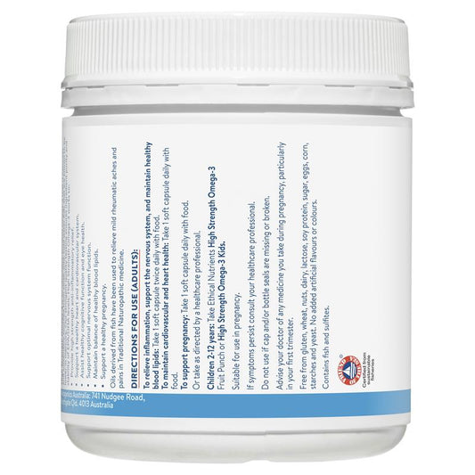 Ethical Nutrients High Strength Omega-3 Fish Oil 120 Capsules – view 2