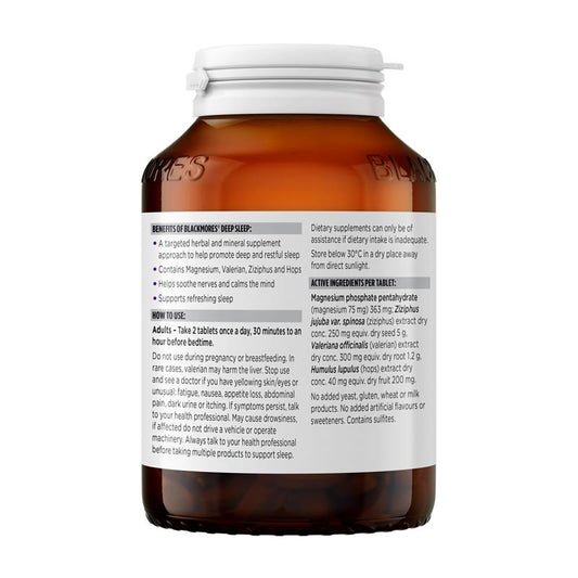 Blackmores Deep Sleep - 120 Tablets for Restful Sleep