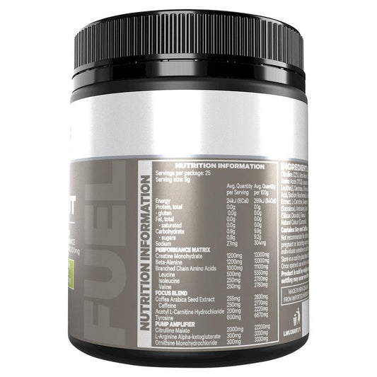 Musashi Pre Workout Lemon Lime - 225g High Potency Energy Booster-Auzzi Store