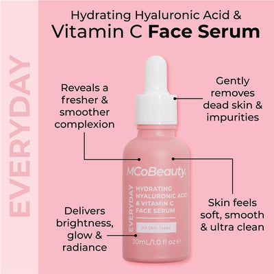 McoBeauty Everyday Hydrating Hyaluronic Acid & Vitamin C Face Serum 30ml
