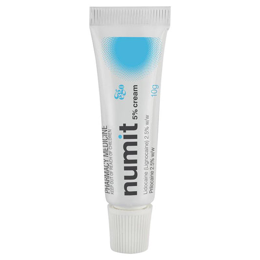 Numit 5% Numbing Cream 10g - Topical Anaesthetic for Skin-Auzzi Store