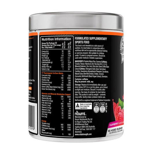 Vital Strength Ripped Thermo Stack Raspberry 250g - Ultimate Fat Burner – view 2