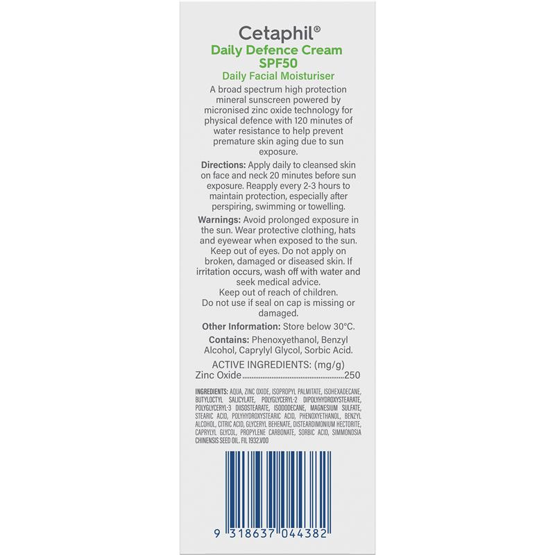 Cetaphil Daily Defence SPF50 - 50g: Ultimate Skin Protection
