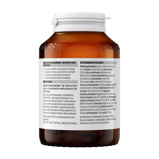 Blackmores Executive B Stress Formula Tablets with Magnesium – 160 – view 2
