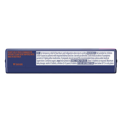 Quick Eze Chewy Antacid Tablets - Forest Berry Flavor (8 Tablets)