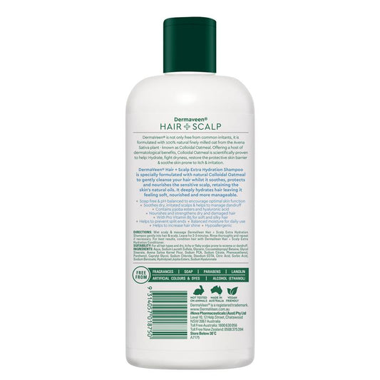 DermaVeen Hair + Scalp Extra Hydration Shampoo 500ml – view 2