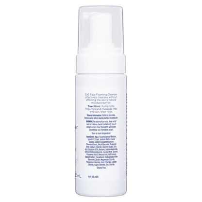 E45 Face Foaming Cleanser 150ml - Gentle Clean for Sensitive Skin