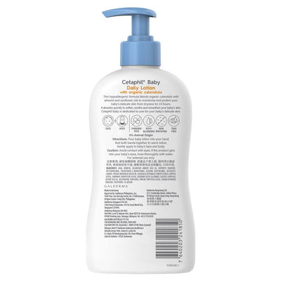 Cetaphil Baby Calendula Daily Lotion 400ml - 24-Hour Moisture