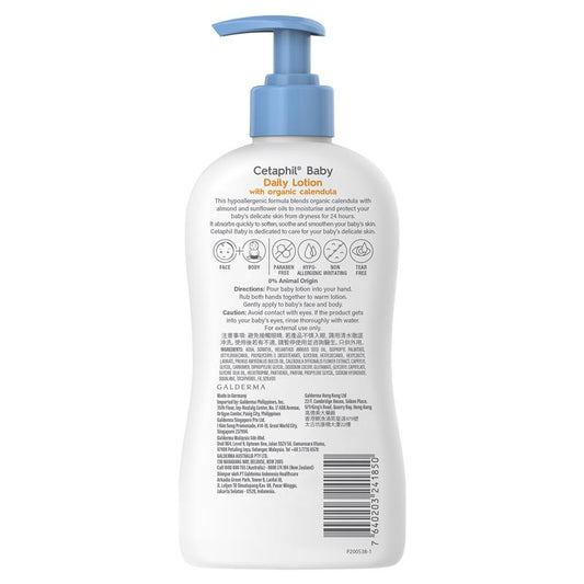 Cetaphil Baby Calendula Daily Lotion 400ml - 24-Hour Moisture – view 2