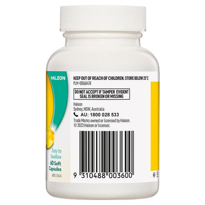 Caltrate Vitamin D3 1000 IU Soft Capsules, 60 Count, Supports Bone Health