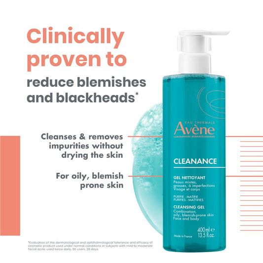 Avène Cleanance Cleansing Gel - 400ml-Auzzi Store