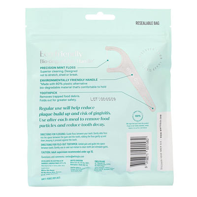 White Glo Eco Friendly Flossers Mint - 70 Pack