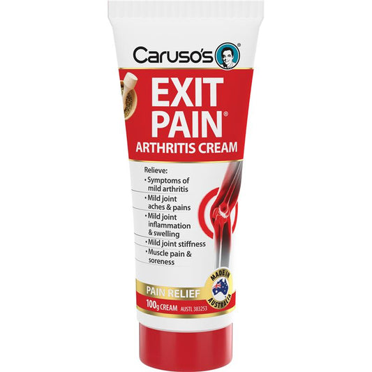 Caruso's Exit Pain Arthritis Cream 100g - Targeted Relief-Auzzi Store