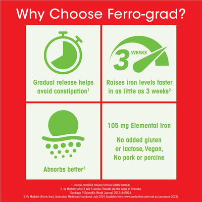 Ferro-Grad Iron Supplement - 30 Tablets