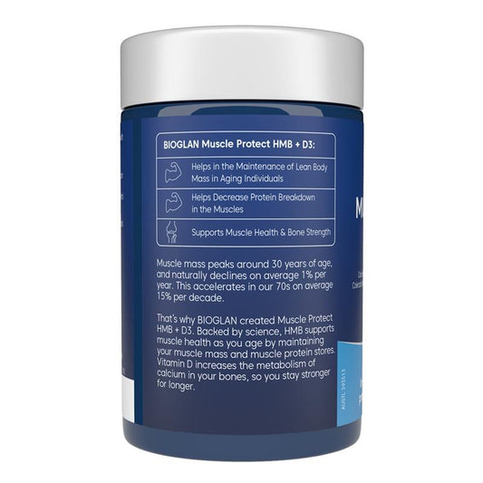 Bioglan Muscle Protect HMB + D3 - 60 Tablets for Enhanced Muscle Strength – view 2