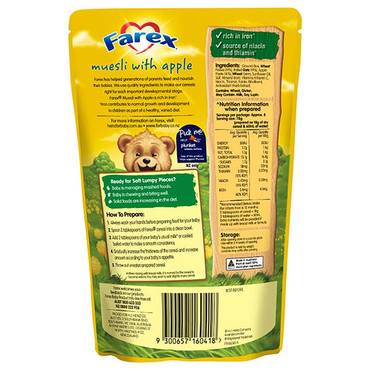 Farex® Muesli with Apple for 9 Months+ - 150g - Auzzi Store