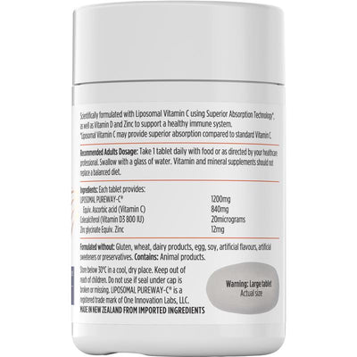 Nutra-Life Liposomal Vitamin C Advanced - 30 Tablets for Immune Support