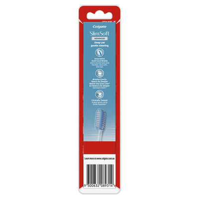 Colgate Slim Soft Advanced Ultra Soft Toothbrush Value 2-Pack - Gentle Care for Your Gums