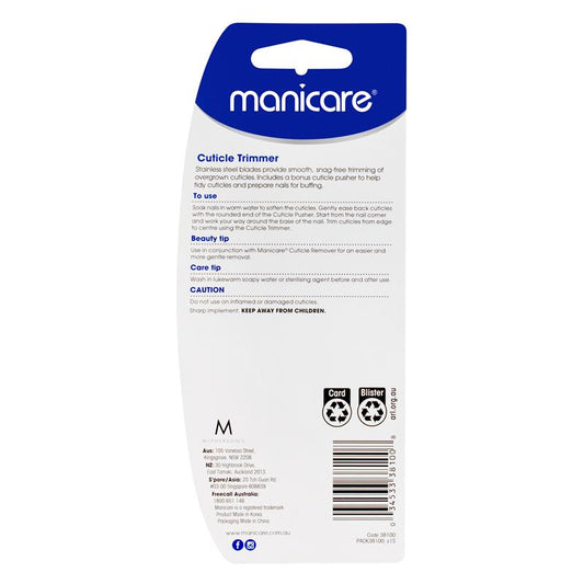Manicare Ergonomic Cuticle Trimmer & Pusher Set-Auzzi Store