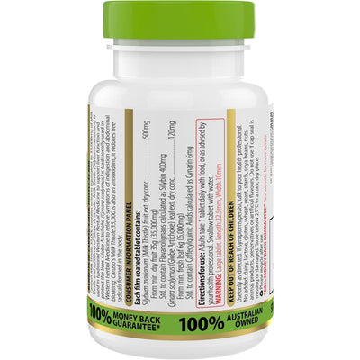 Carusos Milk Thistle & Globe Artichoke Supplement 60 Tablets