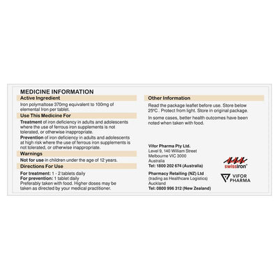 Maltofer Oral Iron Supplement 100mg Polymaltose - 100 Tablets