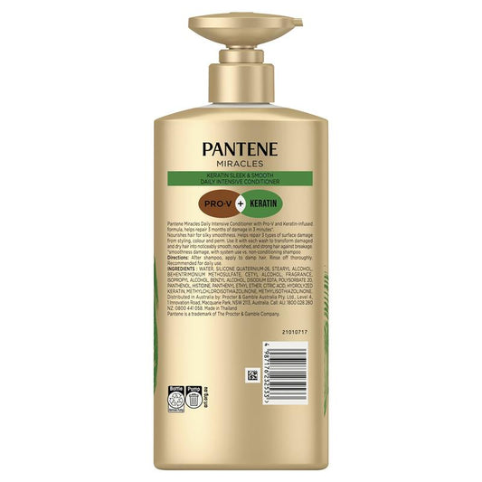 Pantene 3MM Keratin Smooth & Sleek Conditioner 600ml – view 2