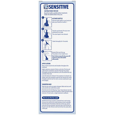 KP24 Sensitive + Comb 100ml - Effective Lice Treatment for Sensitive Skin